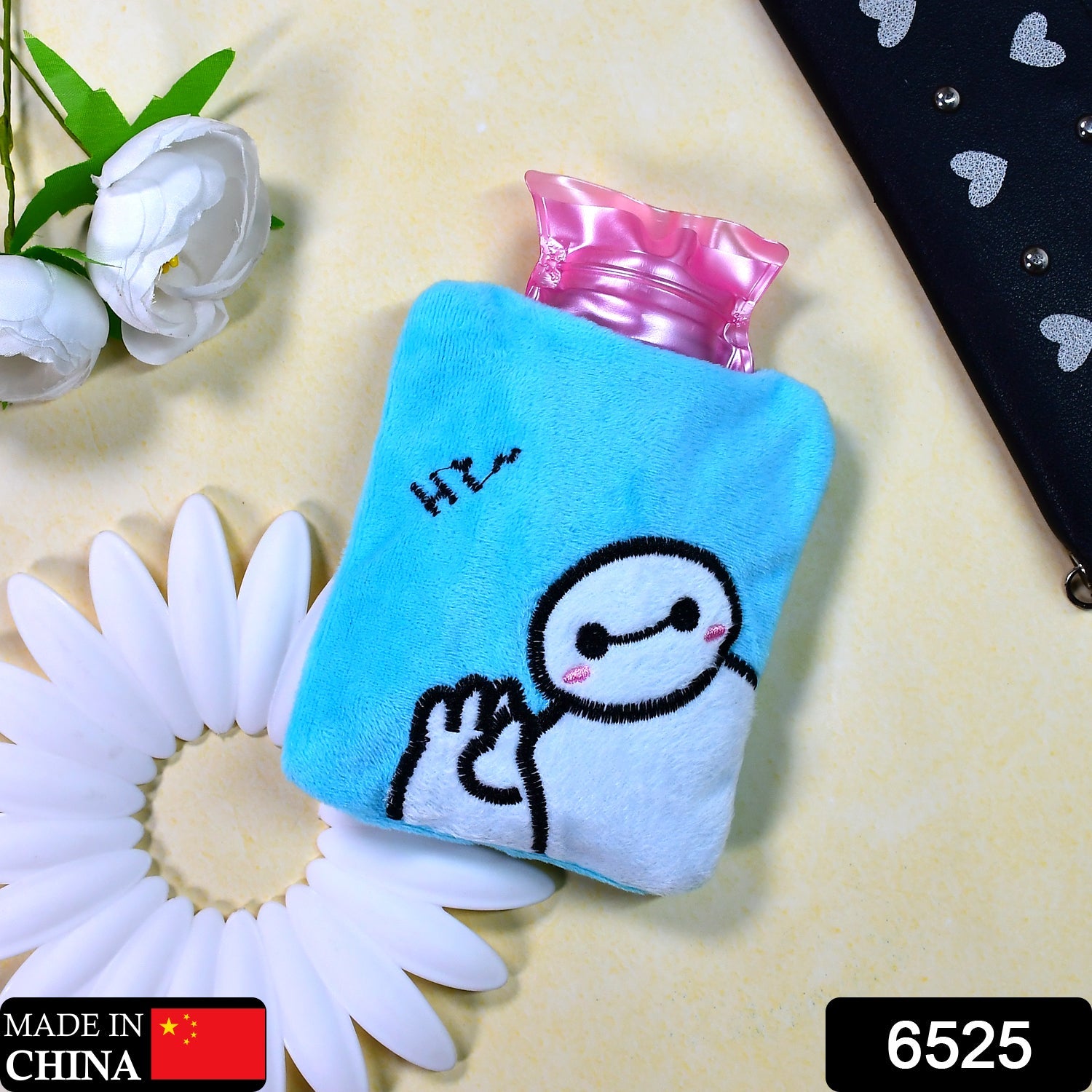 6525 Blue Baymax small Hot Water Bag with Cover for Pain Relief, Neck, Shoulder Pain and Hand, Feet Warmer, Menstrual Cramps. DeoDap 6525 Blue Baymax small Hot Water Bag with Cover for Pain Relief, Neck, Shoulder Pain and Hand, Feet Warmer, Menstrual Cramps. DeoDap